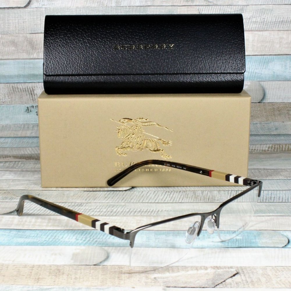 Burberry Gunmetal 55mm Eyeglasses - Picture 3 of 3